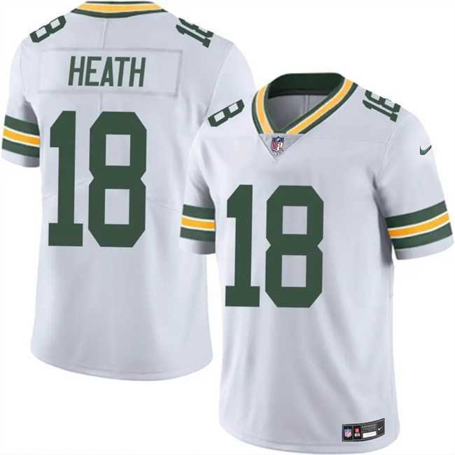 Men & Women & Youth Green Bay Packers #18 Malik Heath White Vapor Untouchable Limited Stitched Jersey->dallas cowboys->NFL Jersey